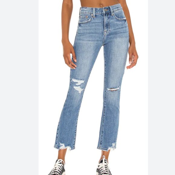 PISTOLA Lennon High Rise Crop Bootcut Jean Distressed Hight Waist Meyer Wash 31 - Picture 1 of 9